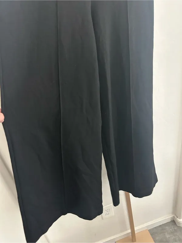 Ripley Rader Black Ponte Knit Long Wide Leg Pants Size 4 $198 - Image 3