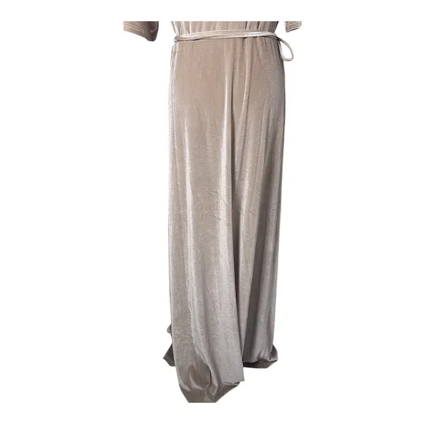 Baltic Born‎ Size-XXL Meghan Velvet Wrap Maxi Dress Champagne - Image 4