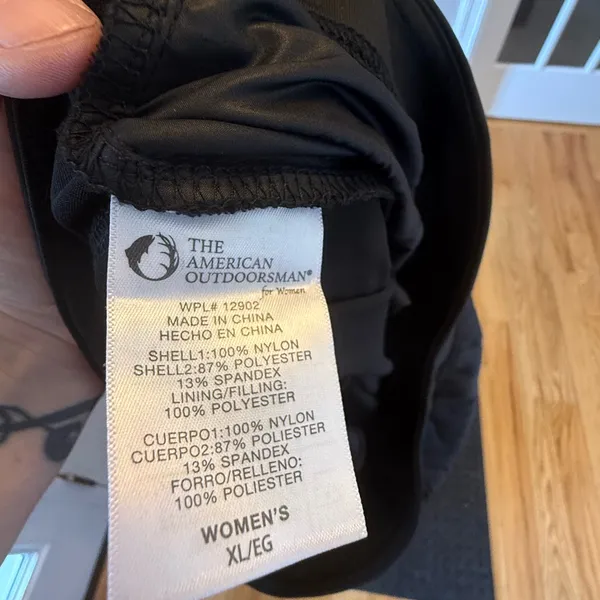 Quilted Black Women's Joggers Size XL - Image 5