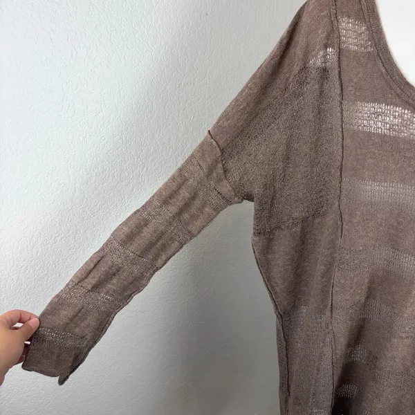 Free People Wild horses brown Henley tunic top - Image 3