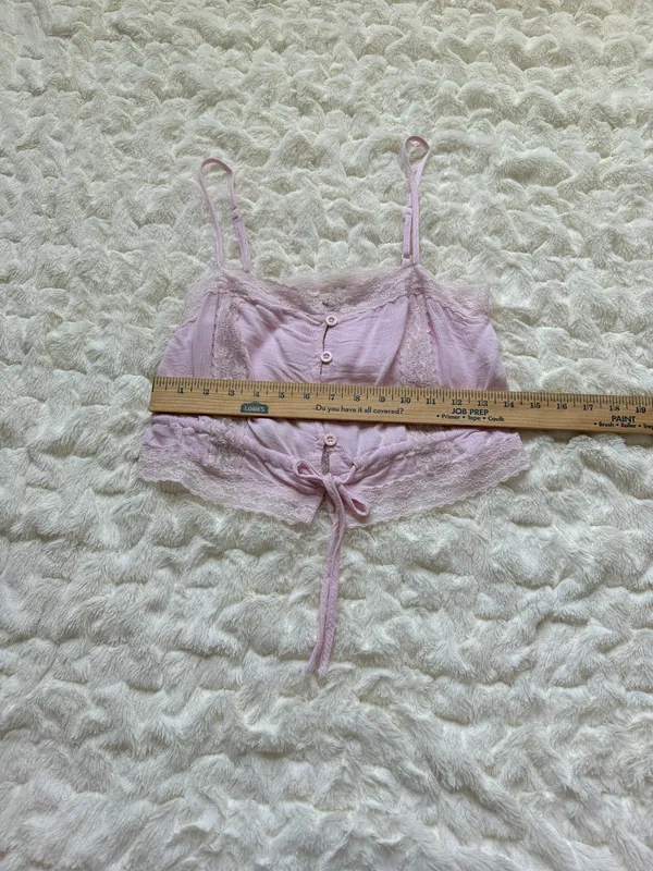 PacSun Lace Pink Crop Top - Image 3