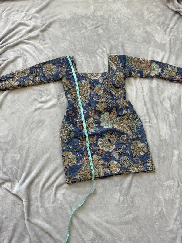 Blue Embroidered Kameez / Kurti Size XS - Image 5