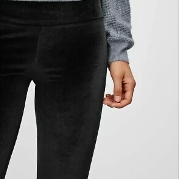 TALULA‎ Black Leggings Velvet Like XXS - Image 2