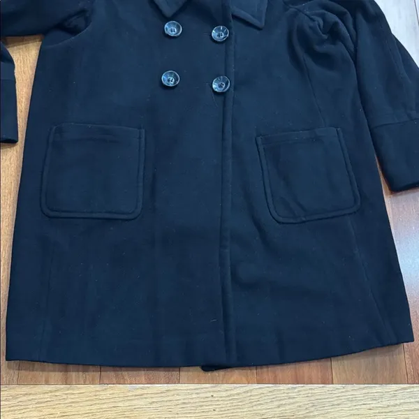 Pendleton Classic Black Wool and Cashmere Blende‎ Coat size XL - Image 4