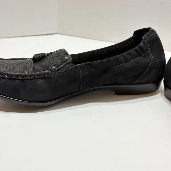 SAS Hope Loafers Flats Shoes Women's Size 10W Black Leather Slip On Career - Image 6