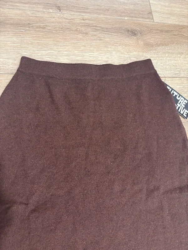 Future Collective Brown Midi Skirt Size XS - Image 4