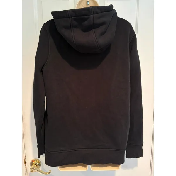 Carhartt Womens Relaxed Fit Hoodie Black‎ Logo Sleeve Sweatshirt TS0288 Medium M - Image 6