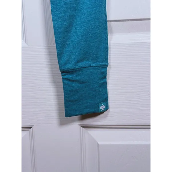 Rabbit Womens EZ Tights High Rise Leggings XS Heathered Teal Running Yoga Gym - Image 6