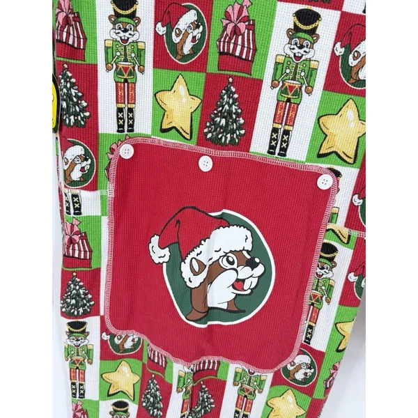 NWT Brand New 2024 Ugly Christmas Waffle Bucees Footless Pajamas‎ Adult Large - Image 4