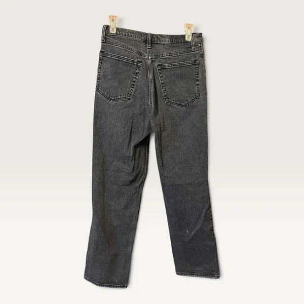 Abercrombie & Fitch 90s Straight Curve Love Jeans 28 6XS Washed Black High Rise - Image 3