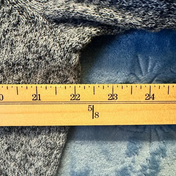 1829‎ | Old Navy Marled Knit V-Neck Pullover Sweater Grey Women XL - Image 3