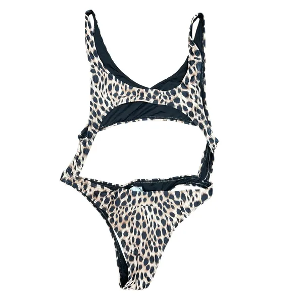 Motel Lucy One Piece Swimsuit in Original Cheetah Size Small NWT - Image 4