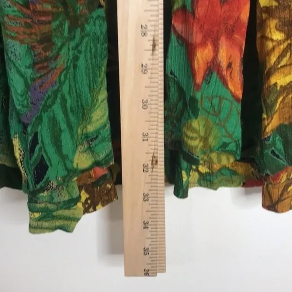 Karen Kane Women's Tropical Floral Maxi Skirt Green Multi Size 10 - Image 6