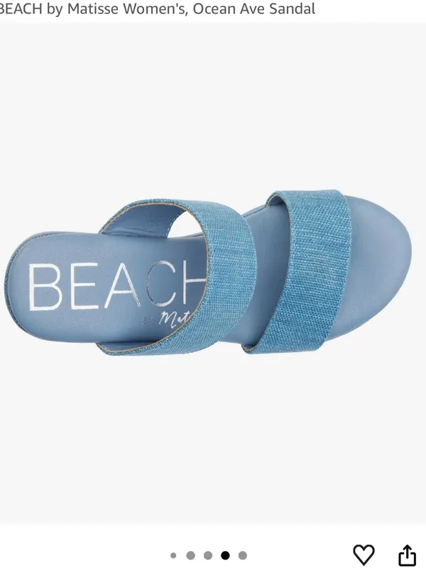 New in Box Matisse Beach Ocean Avenue Denim Sandals Sz 8 - Image 6