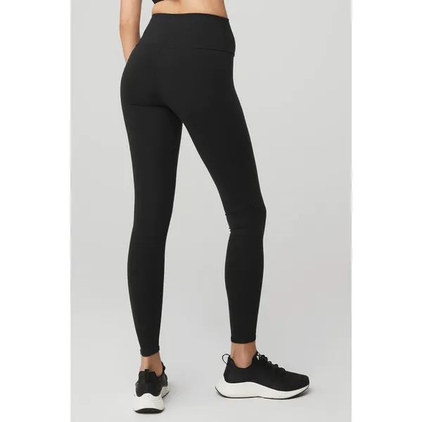 NWT Alo Yoga High Waisted Airbrush Leggings Black Size XXS - Image 3
