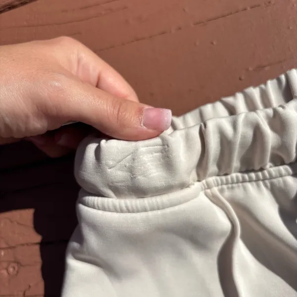 Cream wide leg pants size XXS - Image 4