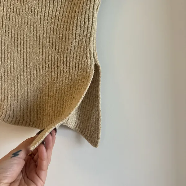 Emory Park Tan Ribbed Knit Tube Top - Image 2