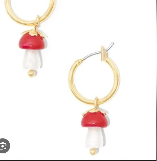 Frasier Sterling Magic Mushroom Hoops - Image 2