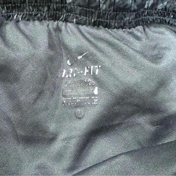 Nike Dri Fit Black Grey Athletic Shorts Women’s Medium - Image 2
