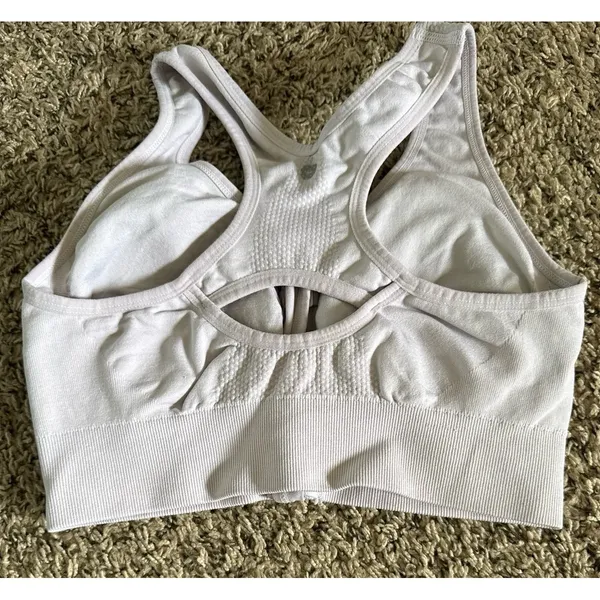 90 Degree Women's‎ Light Gray Front Zip Sports Bra Size Medium - Image 11