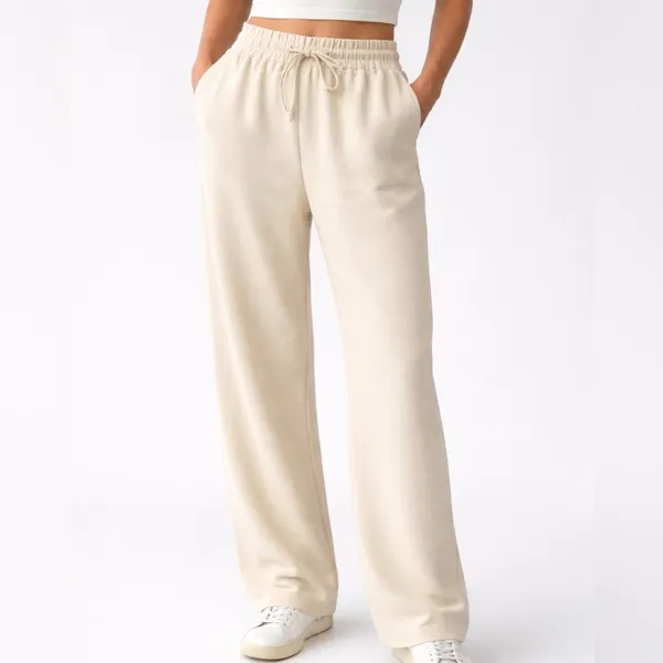 ZARA Cream Pull-On Pants Elastic Waist Women’s Size L New With Tags(A249)&✨ - Image 3