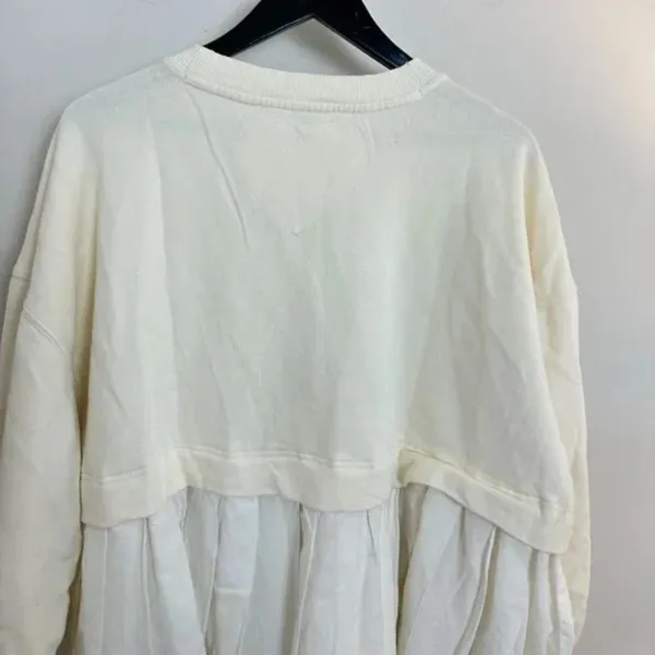 FREE PEOPLE Eleanor Sweatshirt Dress in Grey Combo Size Small - Image 10