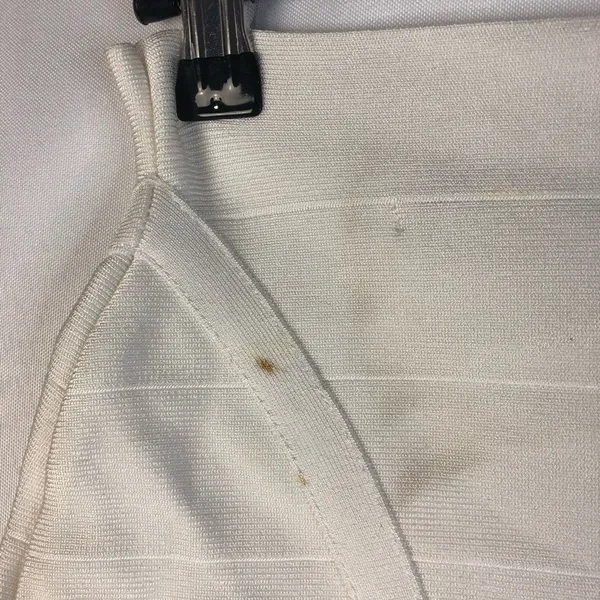 Guess White Mirage Zip Back Bandage Mini Skirt‎ S - Image 4