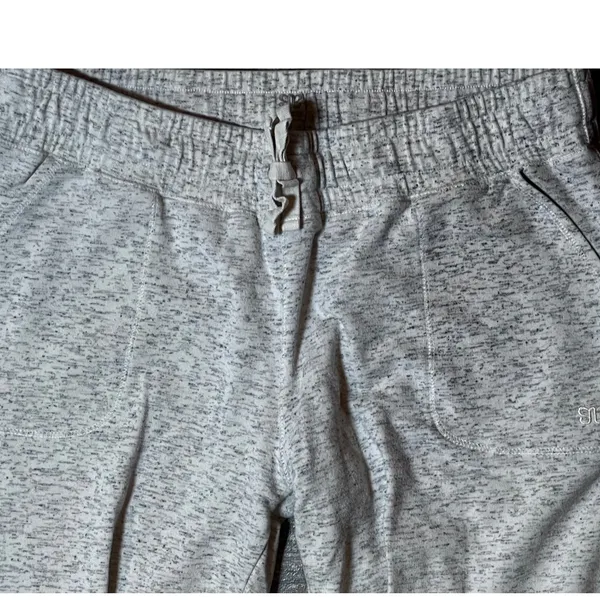 Albion Fit At Ease Joggers Marled Grey White Small Sweatpants Athleisure‎ Yoga - Image 3