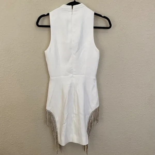 HOUSE OF CB 'Charlize' White‎ Crystal Trim Dress/Size XS NWOT - Image 10