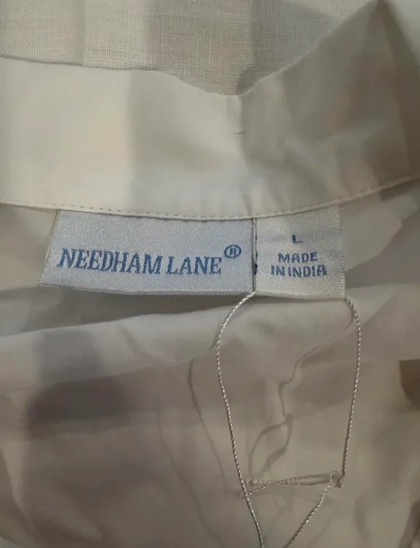 Needham Lane White Cotton Pajama Set Size L - Image 2