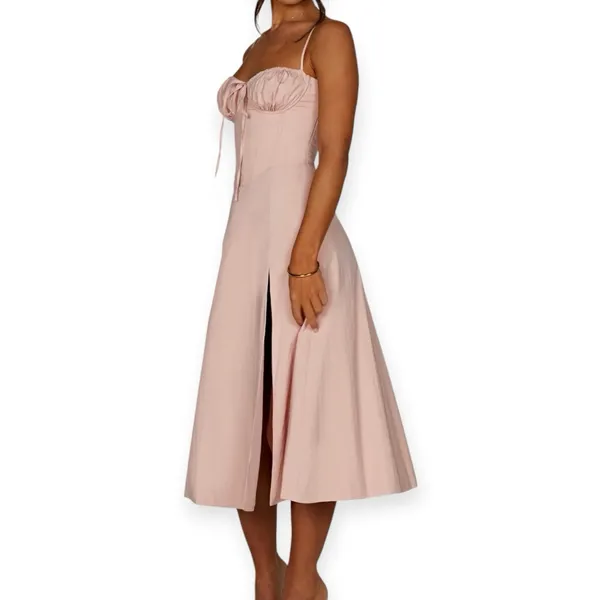NWT Babyboo Deanna Midi Corset Dress Blush Pink Size XS - Image 2