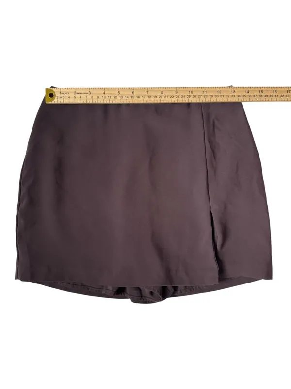 Amanda Uprichard Dale Skort Brown Small Mini Skirt Shorts‎ - Image 8