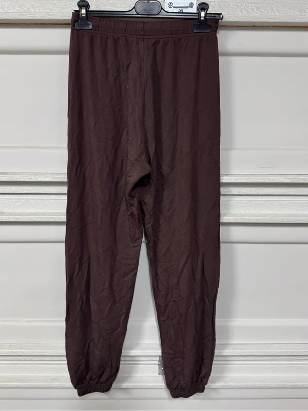 Splits59 Oversized Andie Drawstring Jogger Sweatpants Dark Chocolate XS New - Image 5