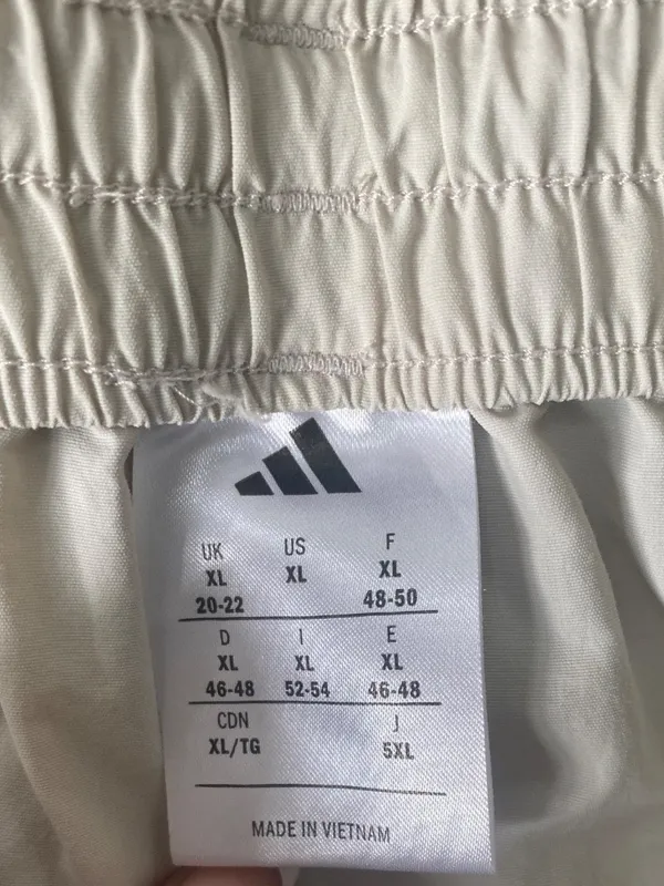 Adidas Parachute Jogger Pants 4 Stripe Beige XL Women’s NWOT - Image 9