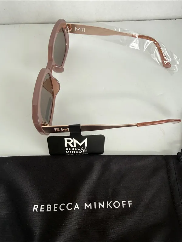 Rebecca Minkoff Women's Oversized Sunglasses in Dusty Rose with Brown Lenses - Image 2