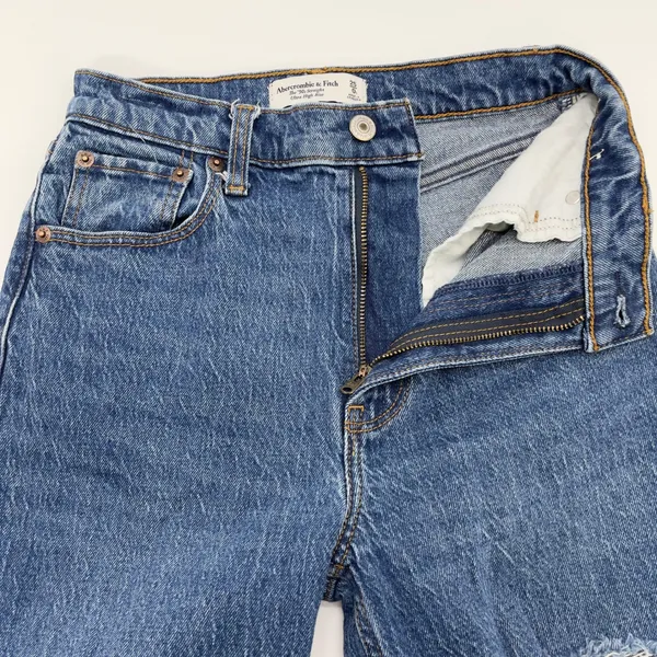 Abercrombie Fitch The 90s‎ Straight Jeans Women 25 0S Distressed Grunge Urban - Image 6