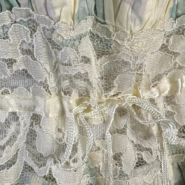 Free People Ethereal Dainty Cottage Lace Honeysuckle Floral Midi Dress Medium - Image 13