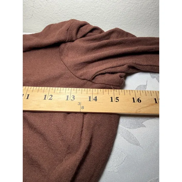 Naked Wardrobe Brown Long Sleeve Bodycon Midi Dress XS - Image 4