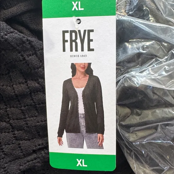 Frye Women's Pointelle button front Cardigan nwt - Image 6