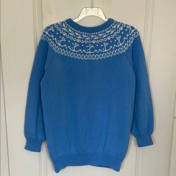 Vintage Handmade Cottage Core Cardigan Large Coastal - Image 2