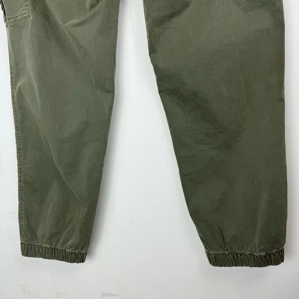 American Eagle Cargo Relaxed Mom Jogger Sz 10 Olive Army Green Cotton Blend - Image 15