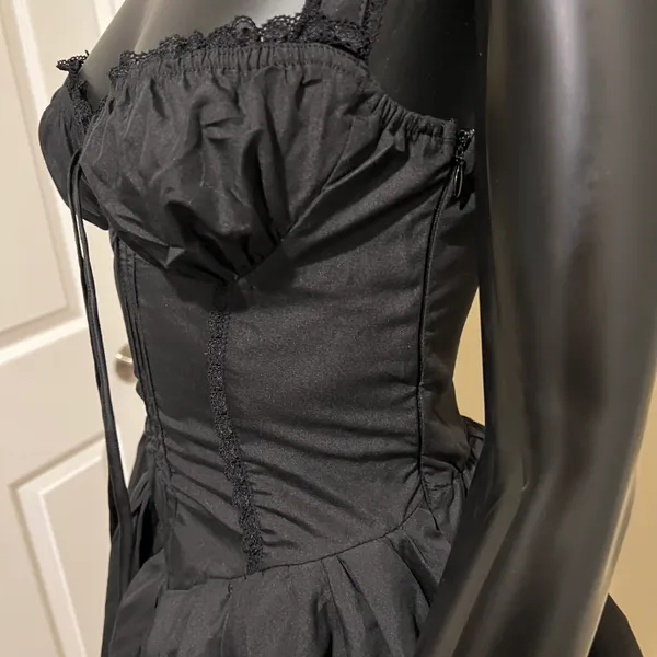 Fit and flare ruffle dress lace dress pleated mini dress summer elegrant dress - Image 8