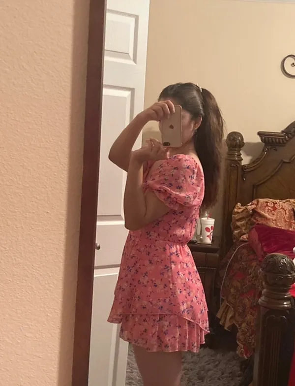 Floral pink romper Size Size XS - Image 4