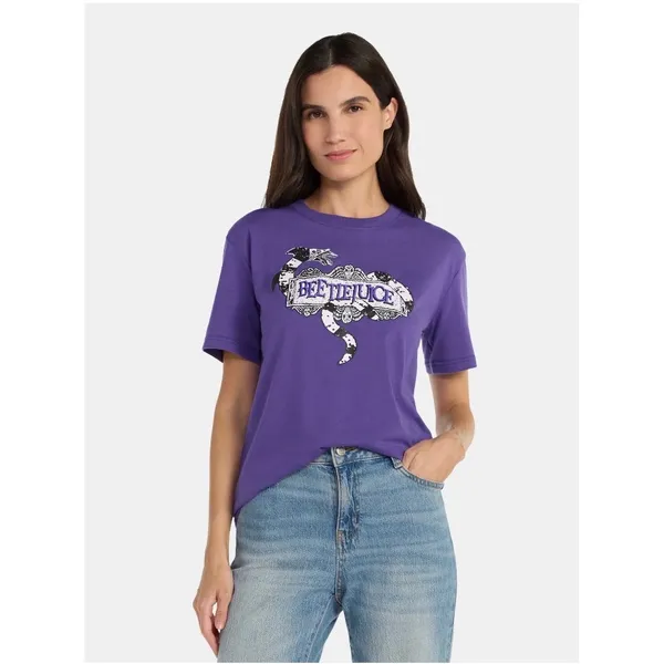 Beetlejuice Women's Graphic Tee with Short Sleeves, Size M G-030 - Image 2