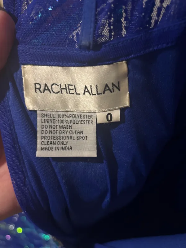Rachel Allen Prom Dress Blue - Image 5