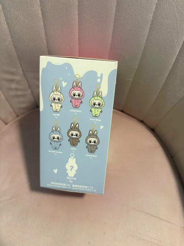Authenticated POP MART Exciting Macaron Vinyl Labubu- Sesame Bean - Image 3