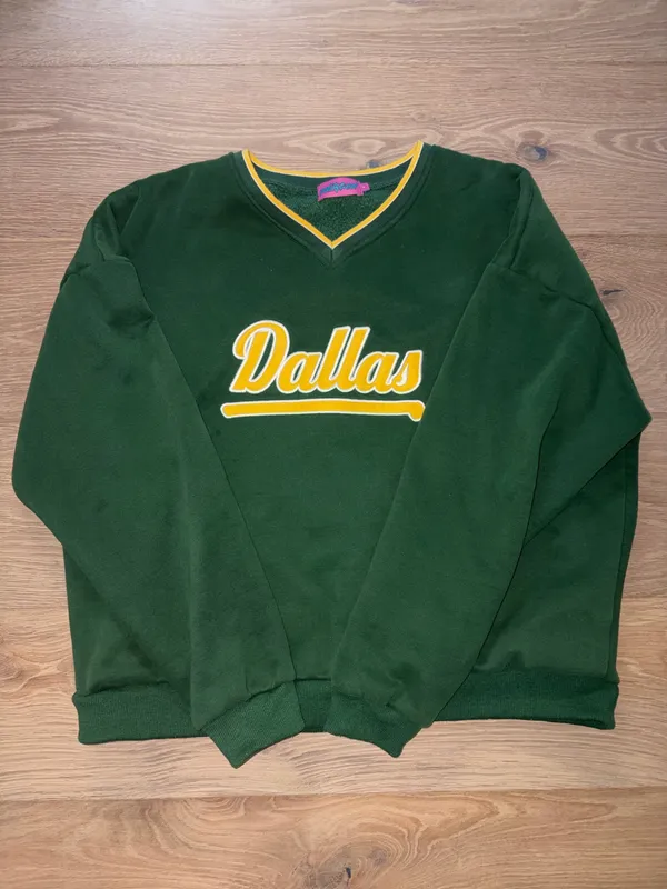 edikted green oversized sweatshirt dallas green Small - Image 4