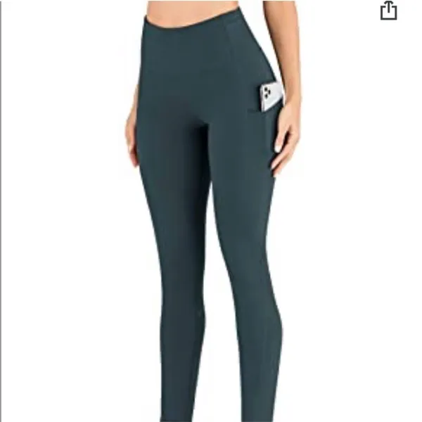 IUGA Yoga Green Butt Lift Leggings XSMALL High Waist Pockets - Image 15