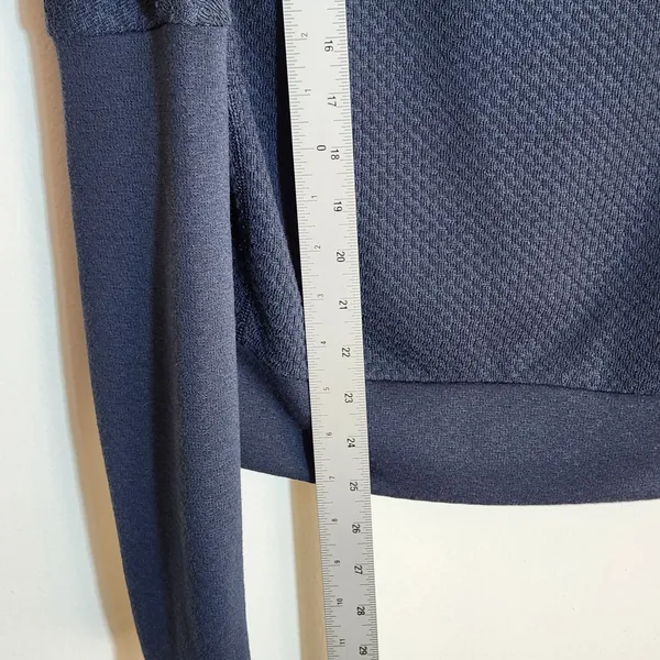 Nike Womens Navy Textured Knit Top with Dolman Sleeves Size Large - Image 5