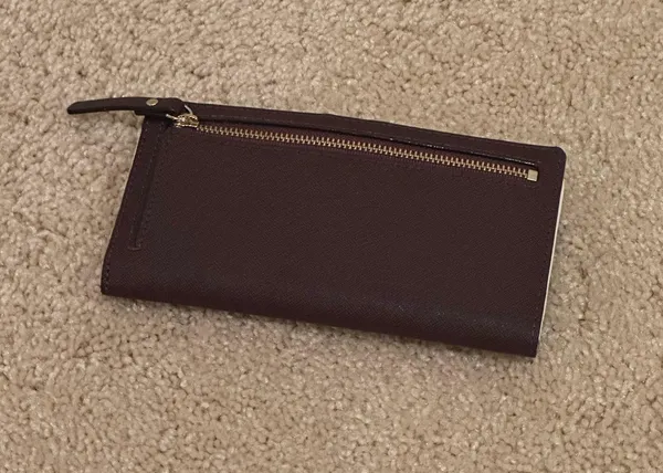 Kate Spade Dark Plum Card Holder - Image 2